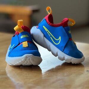 Nike Blue and Red Slip-On Sneakers for baby